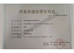 劳务派遣经营许可证_副本